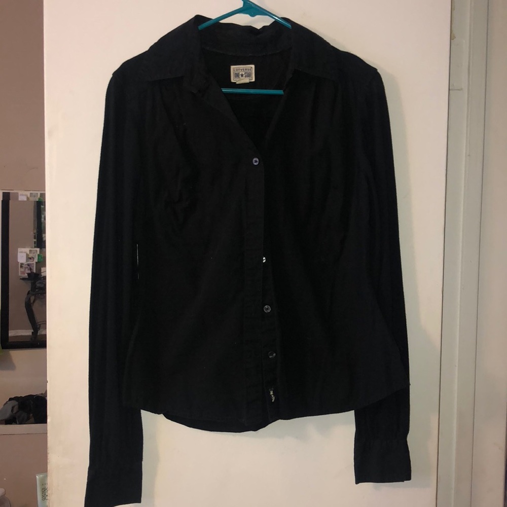 Black Converse Flannel